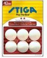 Stiga 2-Star White Ping Pong Balls