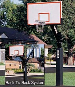 Heavy-Duty Basketball System